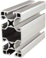 80/20 Inc. - 145 Inches Long x 1-1/2 Inches Wide x 3 Inches High, T Slotted Aluminum Extrusion - 1.325 Square Inches, Clear Anodized Finish - Eagle Tool & Supply