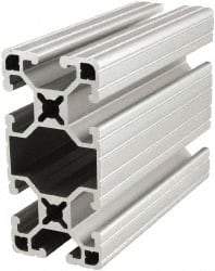 80/20 Inc. - 145 Inches Long x 1-1/2 Inches Wide x 3 Inches High, T Slotted Aluminum Extrusion - 1.3396 Square Inches, Clear Anodized Finish - Eagle Tool & Supply