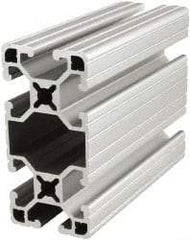 80/20 Inc. - 72 Inches Long x 1-1/2 Inches Wide x 3 Inches High, T Slotted Aluminum Extrusion - 1.3396 Square Inches, Clear Anodized Finish - Eagle Tool & Supply
