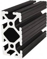 80/20 Inc. - 145 Inches Long x 1-1/2 Inches Wide x 3 Inches High, T Slotted Aluminum Extrusion - 2.0798 Square Inches, Black Anodized Finish - Eagle Tool & Supply