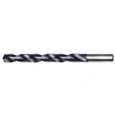 #12 RHS / RHC HSS-CO 8% (M42) 135 Degree Split Point Heavy Duty Cobalt Drill - TiAlN - Eagle Tool & Supply