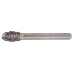 SE-1 Double Cut Solid Carbide Bur-Egg Shape - Eagle Tool & Supply