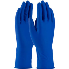 ‎62-327PF/M Disposable Gloves - Ambi-Thix Medical Disposable Latex - Blue 13 Mil Powder Free - Textured - Exact Industrial Supply