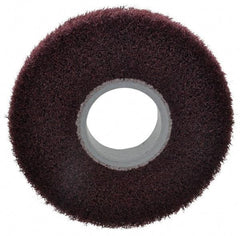 3M - 6" Diam Aluminum Oxide Finishing Flap Wheel - 2" Hole, 1" Wide, Density 5, Nonwoven, Medium Grade, 3,400 Max RPM - Eagle Tool & Supply