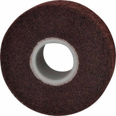 3M - 6" Diam Aluminum Oxide Finishing Flap Wheel - 2" Hole, 2" Wide, Density 5, Nonwoven, Medium Grade, 3,400 Max RPM - Eagle Tool & Supply