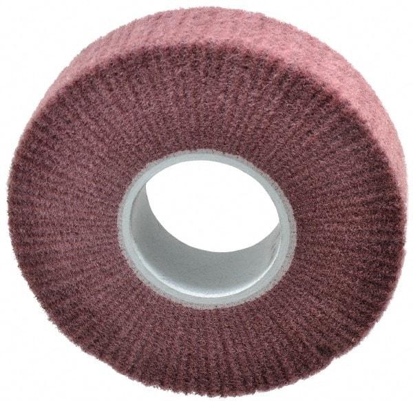 3M - 8" Diam Aluminum Oxide Finishing Flap Wheel - 3" Hole, 2" Wide, Density 3, Nonwoven, Fine Grade, 3,200 Max RPM - Eagle Tool & Supply
