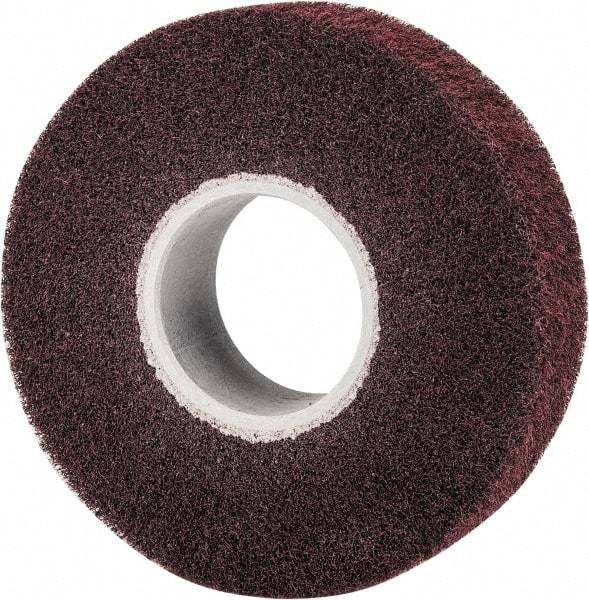 3M - 8" Diam Aluminum Oxide Finishing Flap Wheel - 3" Hole, 2" Wide, Density 5, Nonwoven, Medium Grade, 3,200 Max RPM - Eagle Tool & Supply