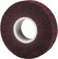3M - 8" Diam Aluminum Oxide Finishing Flap Wheel - 3" Hole, 2" Wide, Density 5, Nonwoven, Medium Grade, 3,200 Max RPM - Eagle Tool & Supply