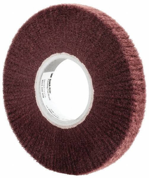 3M - 8" Diam Aluminum Oxide Finishing Flap Wheel - 3" Hole, 1" Wide, Density 3, Nonwoven, Very Fine Grade, 3,200 Max RPM - Eagle Tool & Supply