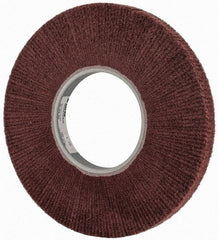 3M - 12" Diam Aluminum Oxide Finishing Flap Wheel - 5" Hole, 1" Wide, Density 5, Nonwoven, Fine Grade, 2,500 Max RPM - Eagle Tool & Supply