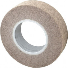 3M - 8" Diam Aluminum Oxide Cutting, Polishing Flap Wheel - 4" Hole, 2" Wide, Density 7, Nonwoven, Medium Grade, 4,000 Max RPM - Eagle Tool & Supply
