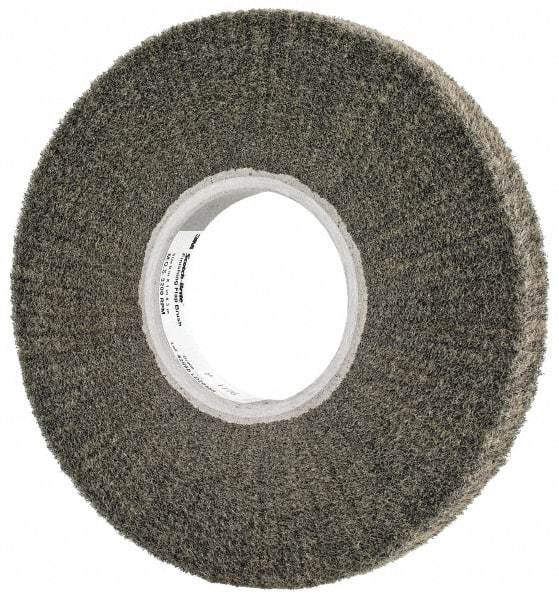 3M - 8" Diam Silicon Carbide Finishing Flap Wheel - 3" Hole, 1" Wide, Density 5, Nonwoven, Very Fine Grade, 3,200 Max RPM - Eagle Tool & Supply