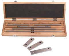 SPI - 8 Piece, 5 to 20", Grade 0, Steel Gage Block Set - Rectangular, 0.000007, 0.000008, 0.000009, 0.00001, 0.000012, 0.000014, 0.000016, 0.000018, 0.00002, 0.000024, 0.000028, 0.000036, 0.00004" Tolerance - Eagle Tool & Supply