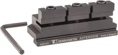 Kennametal - Tool Block Style A2TEN, 19mm Blade Height, 75mm OAL, 30mm OAH, Indexable Cutoff Blade Tool Block - 5/8" Shank Height, 5/8" Shank Width, Reversible, Series A2 Cut-Off - Eagle Tool & Supply