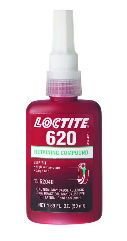 620 Retaining Compound; Slip Fit; High Strength; High Temperatures -50 ml - Eagle Tool & Supply