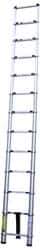 Vestil - 10-1/2' High, Type II Rating, Aluminum Telescopic Ladder - 225 Lb Capacity, 7-1/2' Working Length - Eagle Tool & Supply