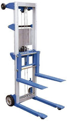Vestil - 400 Lb Capacity, 97" Lift Height, Standard Base Manually Operated Lift - Eagle Tool & Supply
