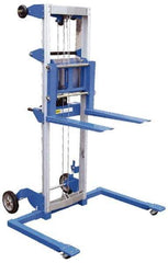 Vestil - 500 Lb Capacity, 47" Lift Height, Straddle Base Manually Operated Lift - Eagle Tool & Supply