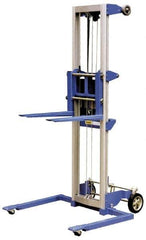Vestil - 350 Lb Capacity, 118" Lift Height, Straddle Base Manually Operated Lift - Eagle Tool & Supply
