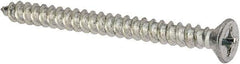 Value Collection - #12 Flat Head Phillips Sheet Metal Screw - Steel, 2-1/2" OAL, Grade 2 - Eagle Tool & Supply