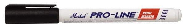 Markal - Black Liquid Enamel-Based Paint Marker - Fine Tip, Alcohol Base Ink - Eagle Tool & Supply