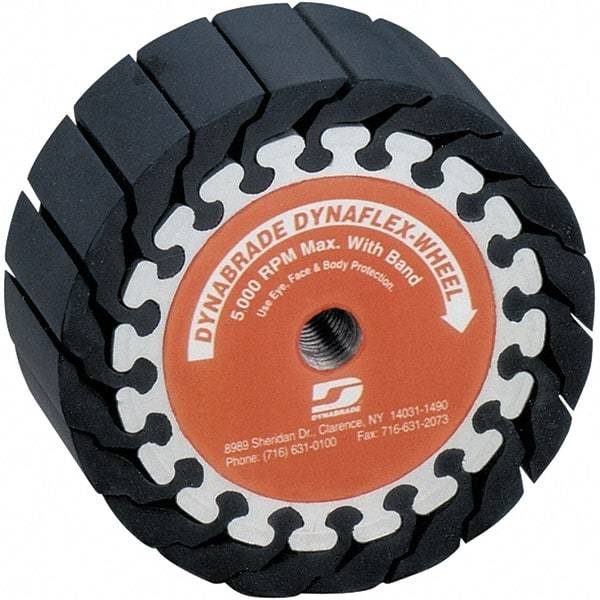 Dynabrade - 2" Wide x 5" Diam, Expander Wheel Spiral Band Drum - 5,000 RPM - Eagle Tool & Supply