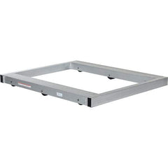 Vestil - 4,000 Lb Capacity Aluminum Pallet Dolly - 48" Long x 40" Wide x 4-1/4" High, 3" Wheels - Eagle Tool & Supply