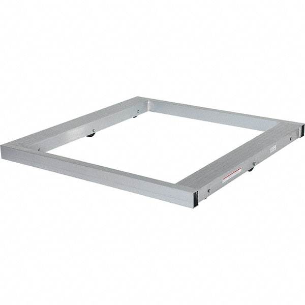 Vestil - 4,000 Lb Capacity Aluminum Pallet Dolly - 48" Long x 48" Wide x 4-1/4" High, 3" Wheels - Eagle Tool & Supply
