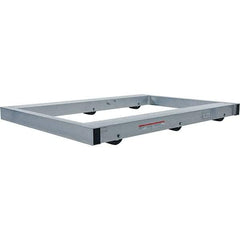 Vestil - 4,000 Lb Capacity Aluminum Pallet Dolly - 48" Long x 36" Wide x 4-1/4" High, 3" Wheels - Eagle Tool & Supply