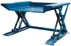 Vestil - 2,000 Lb Capacity Ground Scissor Lift Table - 1/2" Lift Height, 50" Platform Length x 44" Platform Width - Eagle Tool & Supply
