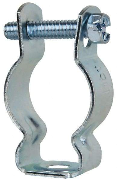 Cooper B-Line - Steel Rigid/EMT Conduit Hanger with Bolt - 3/4" EMT, 3/4" Rigid, 1/4" Rod, Zinc Plated Finish - Eagle Tool & Supply