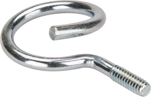 Cooper B-Line - 1-1/4" Pipe, Steel Threaded Bridle Rings - Silver, Zinc Plated, 50 Lb Capacity - Eagle Tool & Supply