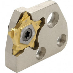 Iscar - 1.5 to 4mm Groove Width, Left Hand Cut, PCAD Indexable Grooving Blade - PENTA 34F-R/L, PENTA 34N-C, PENTA 34N-J, PENTA 34N-PB, PENTA 34R/L-C, PENTA 34R/L-PB, PENTA34R/L-J Insert Style, Series Modular Grip & PentaCut - Eagle Tool & Supply