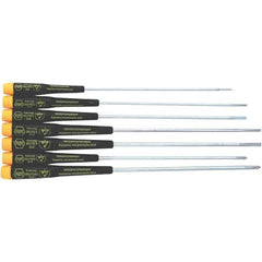 Wiha - 7 Piece Slotted & Phillips Screwdriver Set - Comes in Vinyl Pouch - Eagle Tool & Supply