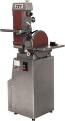 Jet - 48 Inch Long x 6 Inch Wide Belt, 12 Inch Diameter, Vertical Combination Sanding Machine - 2,850 Ft./min Belt Speed, 1-1/2 HP, Single Phase - Eagle Tool & Supply