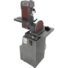 Jet - 48 Inch Long x 6 Inch Wide Belt, 12 Inch Diameter, Horizontal and Vertical Combination Sanding Machine - 2,850 Ft./min Belt Speed, 1-1/2 HP, Single Phase - Eagle Tool & Supply