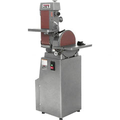 Jet - 48 Inch Long x 6 Inch Wide Belt, 12 Inch Diameter, Horizontal and Vertical Combination Sanding Machine - 2,850 Ft./min Belt Speed, 1-1/2 HP, Three Phase - Eagle Tool & Supply