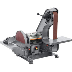 Jet - 42 Inch Long x 2 Inch Wide Belt, 8 Inch Diameter, Horizontal and Vertical Combination Sanding Machine - 3,100 Ft./min Belt Speed, 3/4 HP, Single Phase - Eagle Tool & Supply