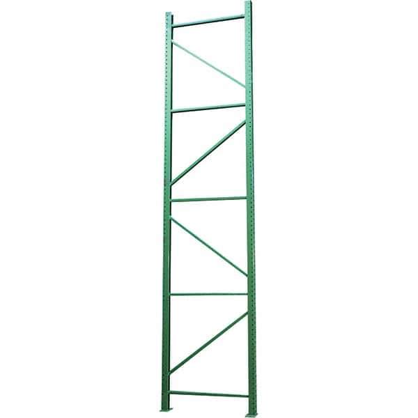 Vestil - 24,000 Lb Capacity Heavy-Duty Framing Upright Pallet Storage Rack - 42" Wide x 120" High x 42" Deep, Green - Eagle Tool & Supply