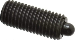 Vlier - 3/4-10, 1-3/4" Thread Length, 5/16" Plunger Projection, Steel Threaded Spring Plunger - 0.373 - 0.374" Max Plunger Diam, 1-3/4" Plunger Length, 6.7 Lb Init End Force, 37.3 Lb Final End Force - Eagle Tool & Supply