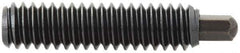 Vlier - 5/8-11, 1-1/2" Thread Length, 5/16" Plunger Projection, Steel Threaded Spring Plunger - 5/16 (Hex)" Max Plunger Diam, 1-1/2" Plunger Length, 10.5 Lb Init End Force, 25.5 Lb Final End Force, 5/16" Hex - Eagle Tool & Supply