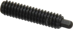 Vlier - 1/4-20, 1" Thread Length, 3/16" Plunger Projection, Steel Threaded Spring Plunger - 1/8 (Hex)" Max Plunger Diam, 1" Plunger Length, 3 Lb Init End Force, 13 Lb Final End Force, 1/8" Hex - Eagle Tool & Supply