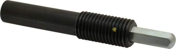 Vlier - 1-8, 2" Thread Length, 1-1/2" Plunger Projection, Steel Threaded Spring Plunger - 0.5000 (Hex)" Max Plunger Diam, Long, 7" Plunger Length, 4 Lb Init End Force, 31 Lb Final End Force, 0.5" Hex - Eagle Tool & Supply