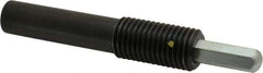 Vlier - 1-8, 2" Thread Length, 1-1/2" Plunger Projection, Steel Threaded Spring Plunger - 0.5000 (Hex)" Max Plunger Diam, Long, 7" Plunger Length, 4 Lb Init End Force, 31 Lb Final End Force, 0.5" Hex - Eagle Tool & Supply