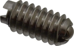 Vlier - 5-40, 0.062" Ball Diam, 0.25" Body Length, 0.02" Max Ball Reach, Threaded Ball Plunger - Stainless Steel Body, Stainless Steel Ball, 0.25 Lb Initial End Force, 0.75 Lb Final End Force - Eagle Tool & Supply