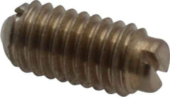 Vlier - 8-36, 0.094" Ball Diam, 0.344" Body Length, 0.025" Max Ball Reach, Threaded Ball Plunger - Stainless Steel Body, Stainless Steel Ball, 0.5 Lb Initial End Force, 1.25 Lb Final End Force, Locking Element - Eagle Tool & Supply