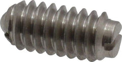 Vlier - 1/4-20, 0.125" Ball Diam, 0.531" Body Length, 0.035" Max Ball Reach, Threaded Ball Plunger - Stainless Steel Body, Stainless Steel Ball, 2 Lb Initial End Force, 4 Lb Final End Force - Eagle Tool & Supply