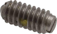Vlier - 1/4-20, 0.125" Ball Diam, 0.531" Body Length, 0.035" Max Ball Reach, Threaded Ball Plunger - Stainless Steel Body, Stainless Steel Ball, 2 Lb Initial End Force, 4 Lb Final End Force, Locking Element - Eagle Tool & Supply