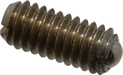 Vlier - M4x0.7, 2.5mm Ball Diam, 9mm Body Length, 0.8mm Max Ball Reach, Threaded Ball Plunger - Stainless Steel Body, Stainless Steel Ball, 0.9 Lb Initial End Force, 2.25 Lb Final End Force, Locking Element - Eagle Tool & Supply