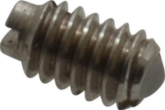 Vlier - 4-48, 0.062" Ball Diam, 0.187" Body Length, 0.02" Max Ball Reach, Threaded Ball Plunger - Stainless Steel Body, Nylon Ball, 0.13 Lb Initial End Force, 0.5 Lb Final End Force - Eagle Tool & Supply